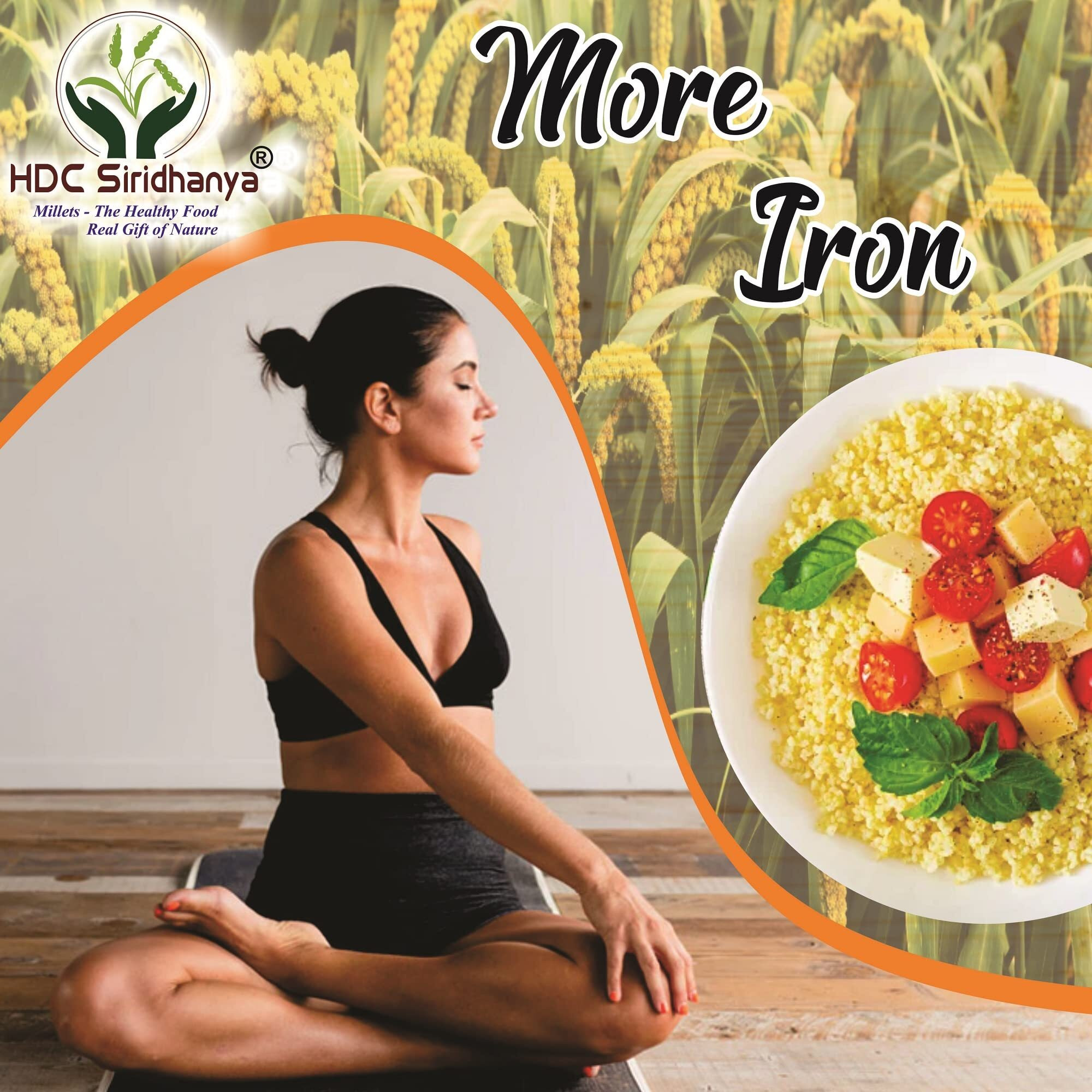 Siridhanya Unpolished & Positive Millets combo pack 5 (kodo, little, browntop, foxtail and barnyard each millets Grwt. 500g) Organicall grawn from Karnataka