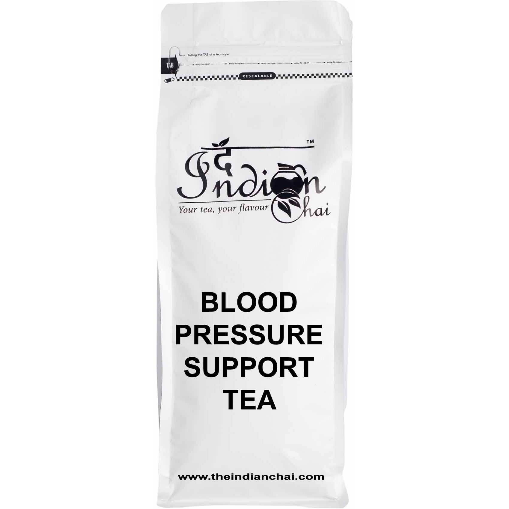The Indian Chai - Blood Pressure Support Tea 250g with Beetroot, Jatamansi, Burdock Root, Ashwagandha, Juniper berry etc for Cholesterol & Metabolism.