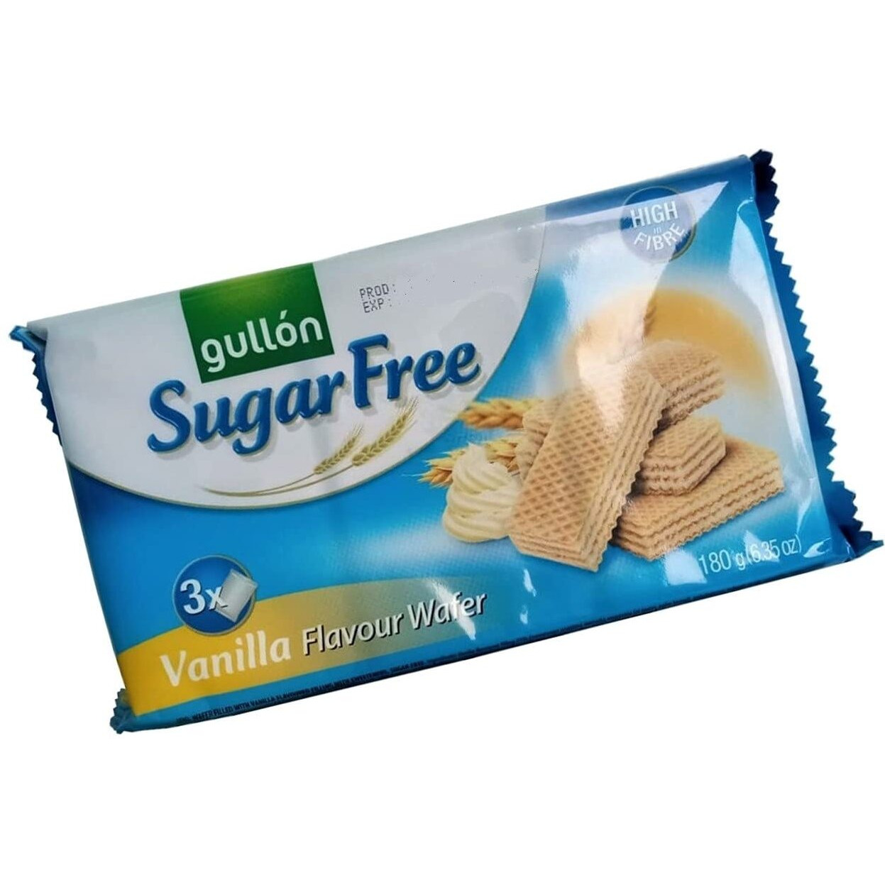 Gullon Assorted Sugar Free Wafers 180g - Vanilla and Chocolate Flavor