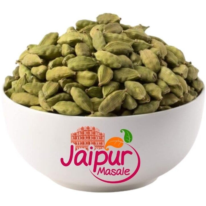 SHAAN-E JAIPUR Whole Cardamom (Elaichi), No Artificial Colours and Preservatives | Green Cardamom for Cooking & Baking | Organic Green Elaichi Whole |900 gm with Jute Bag