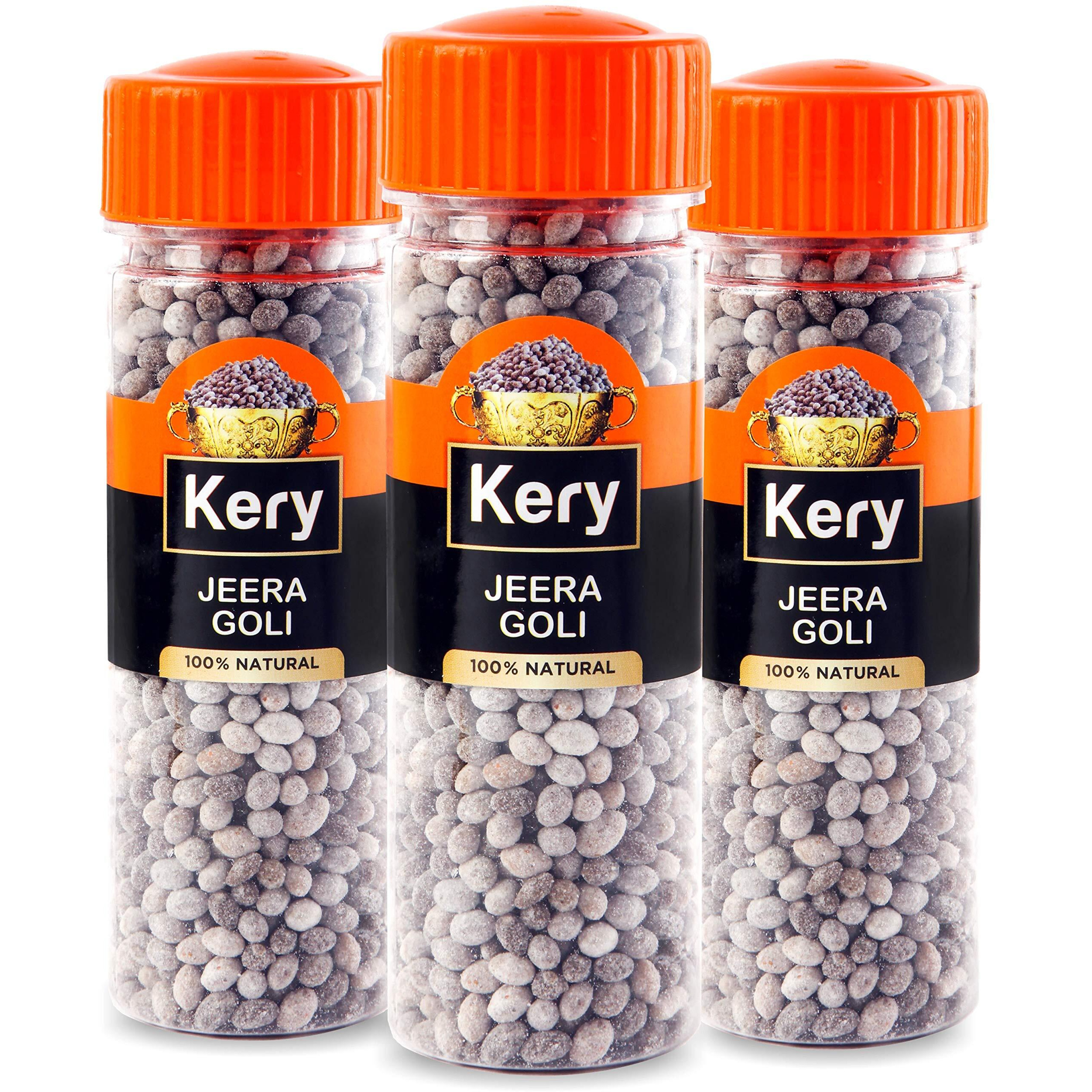 Kery Jeera Goli Mukhwas [Cumin Jeera Pachak Mouth Freshener] 3 Bottles, 420 Gm