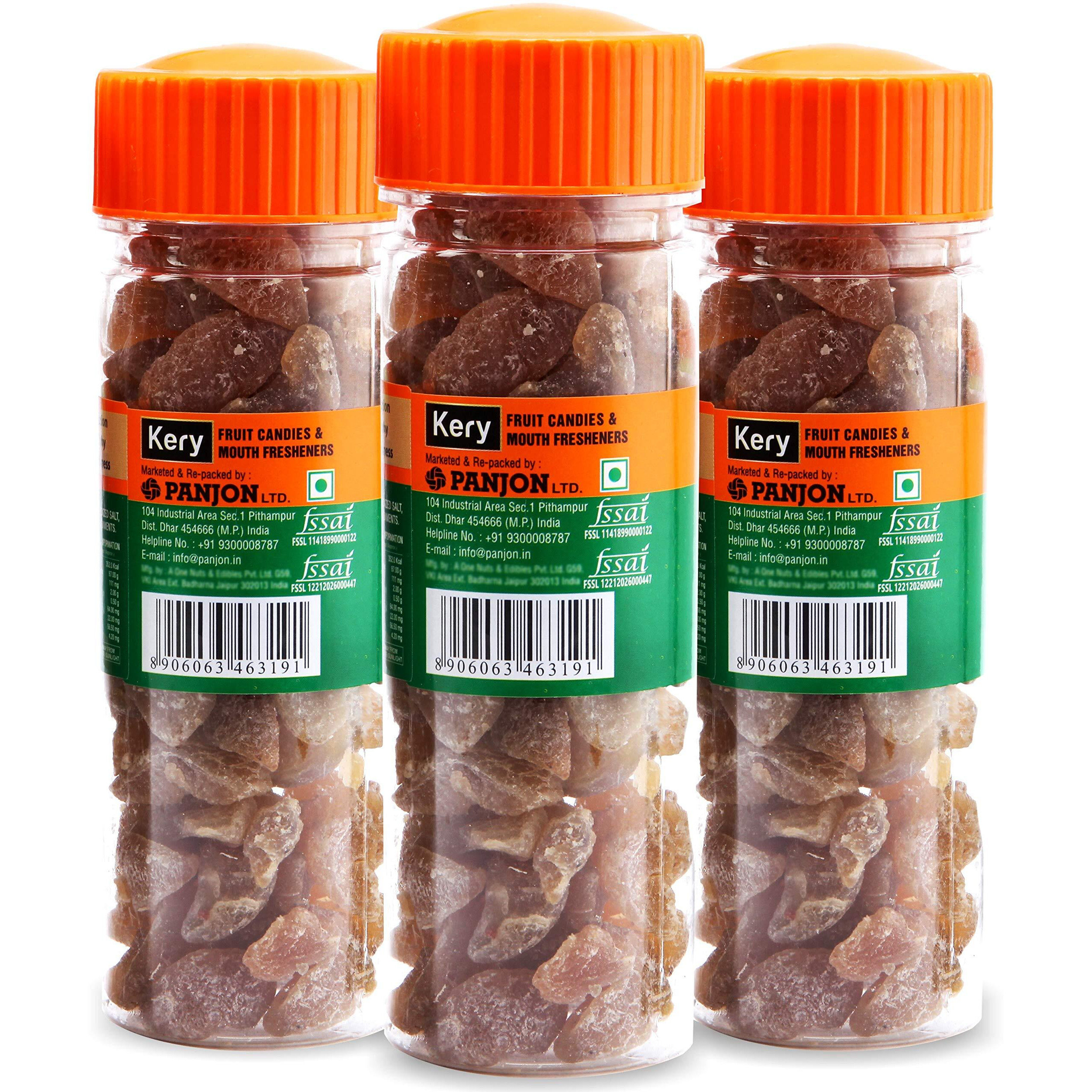 Kery Amla Candy [Dried Amla Fruit Mouth Freshener] 3 Bottles, 345g