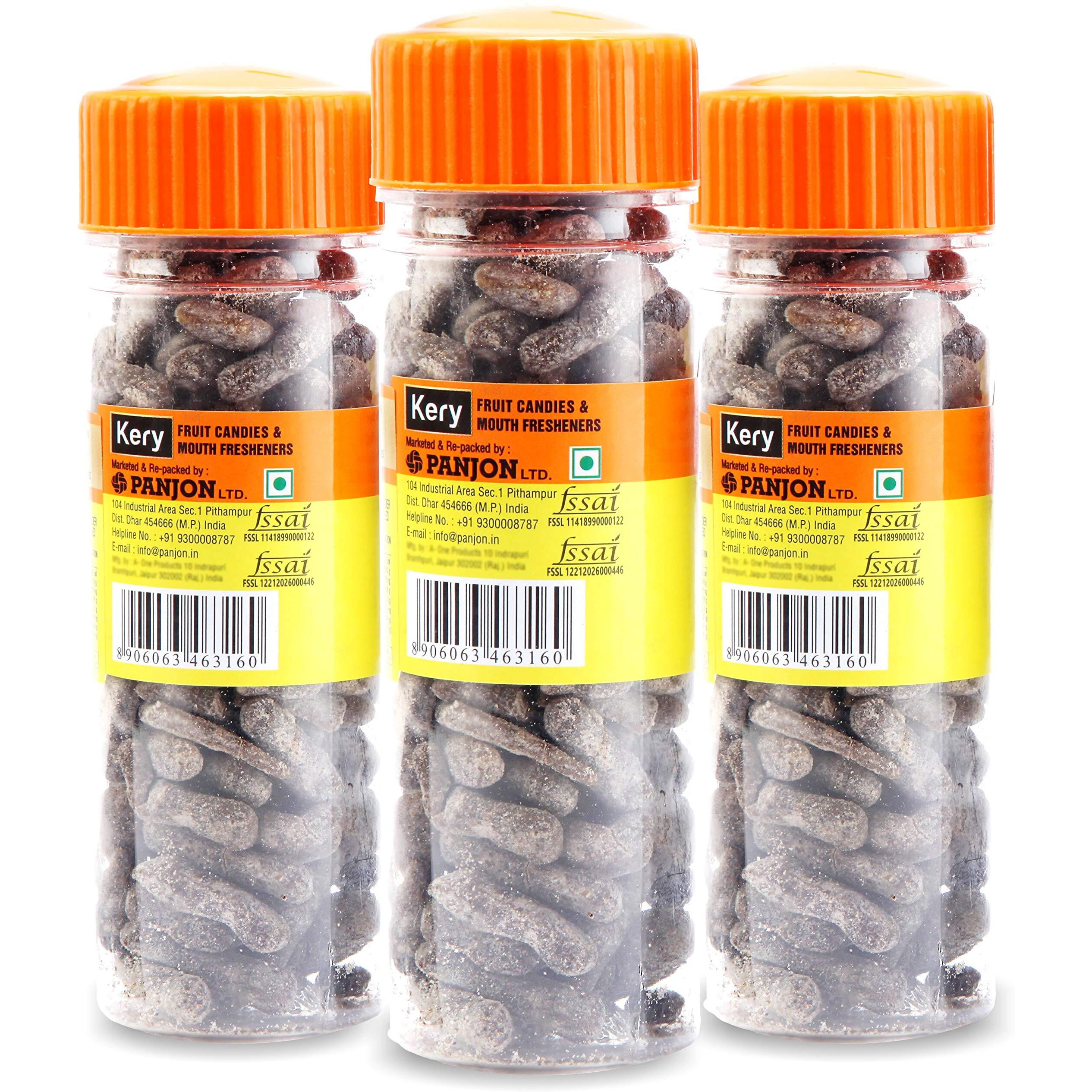 Kery Aam Papad Mango Slice Mukhwas [Pachak Churan Mouthfreshener] 3 Bottles, 390g