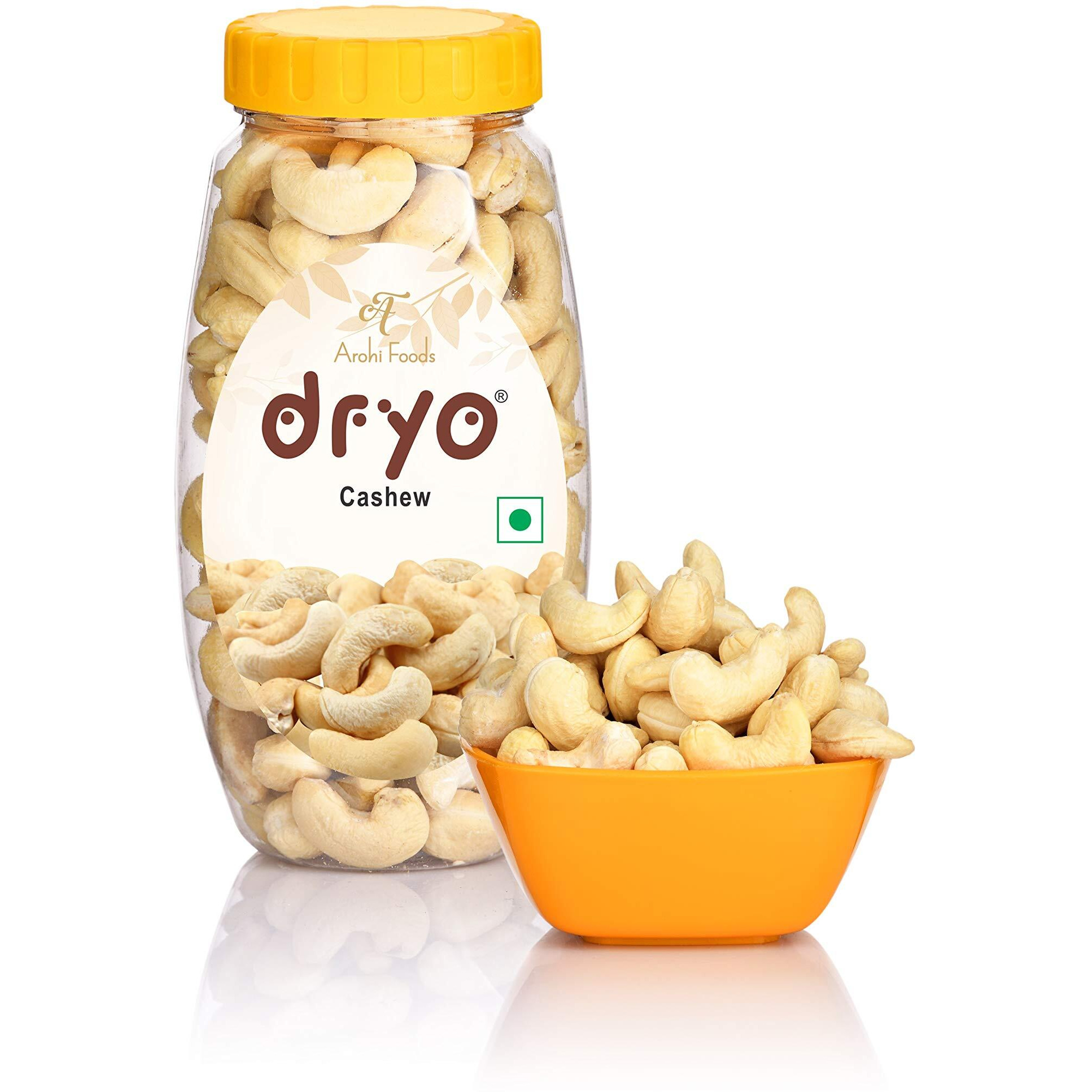 Dryo Natural Dry Fruit Combo Premium Californian Almonds 250g And Goan Cashew Nuts kaju and Badam Combo 220g Delicious & Nutritious