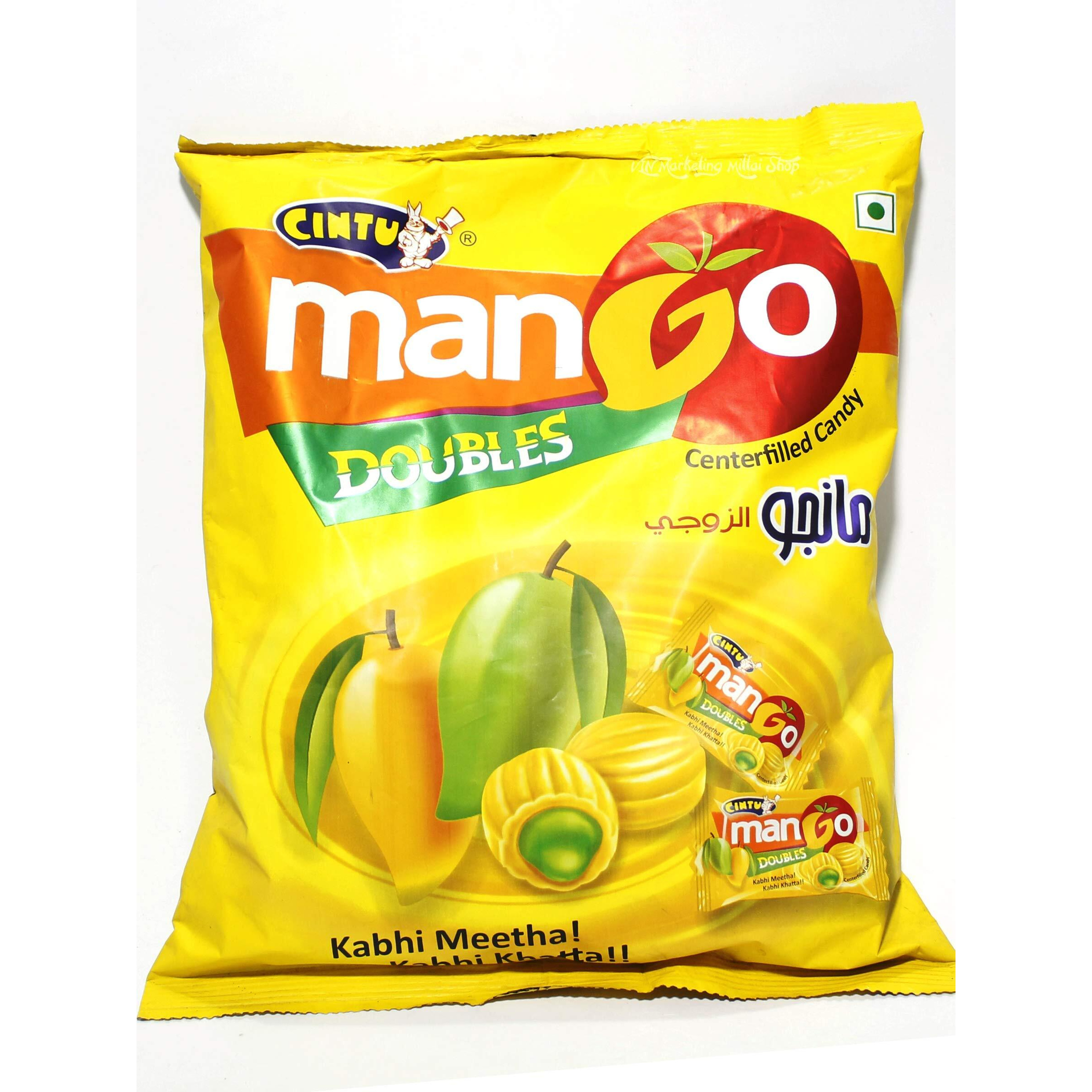 Cintu Mangolik - Mango Candy | Pack of 160 + Mango Doubles Center-filled Candy (BIG Size) - Pack of 150 Pieces