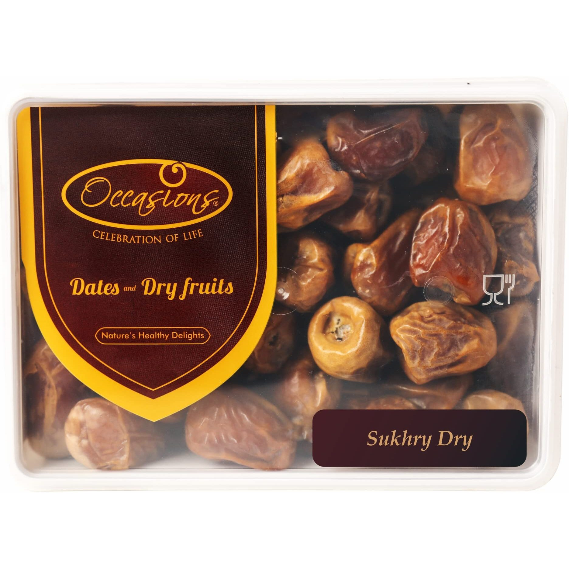 Occasions Soft, Delicious & Sweet Original Sukkary Dry Fresh Dates 1KG - Made in Saudi Arabia