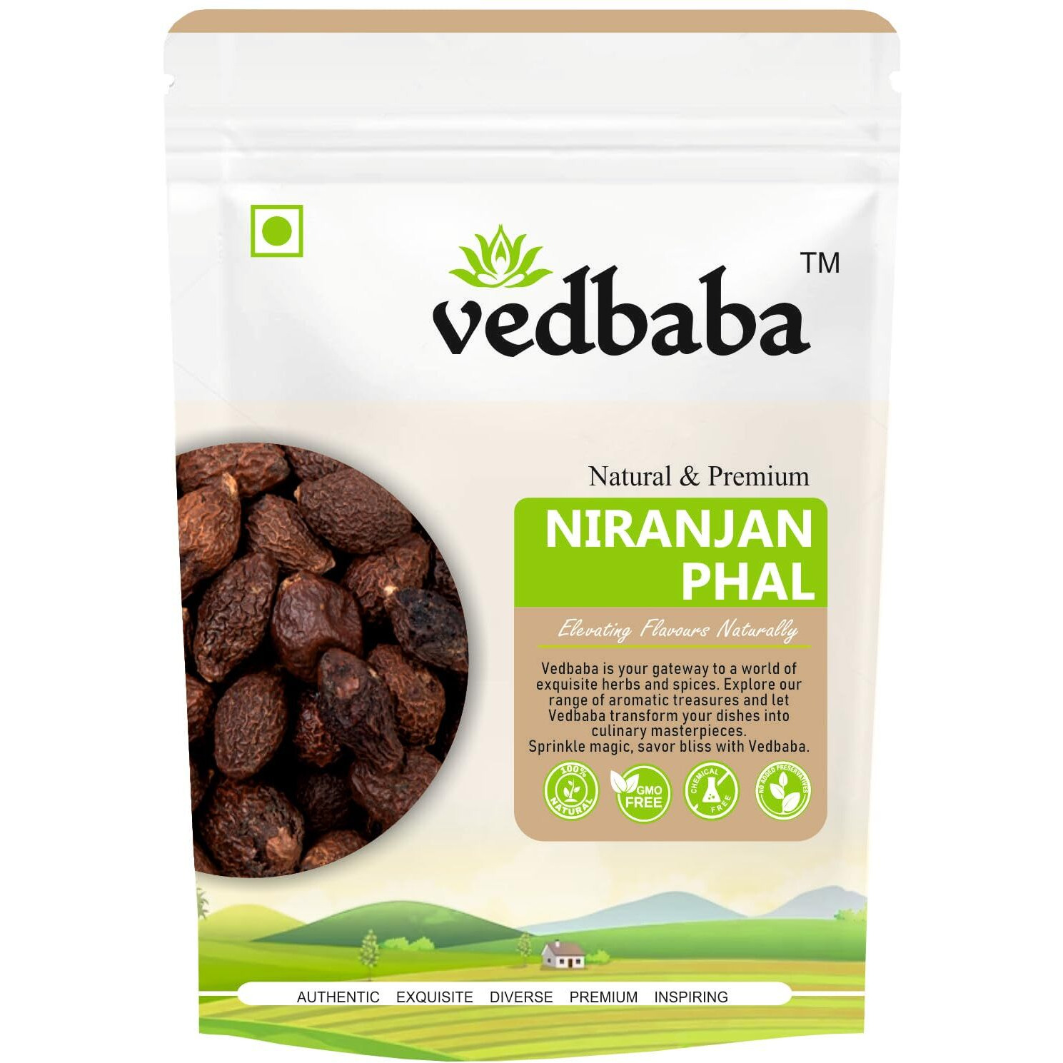 Vedbaba Niranjan Phal - 200 GM | Sterculia Lychnophora | Malva Nuts