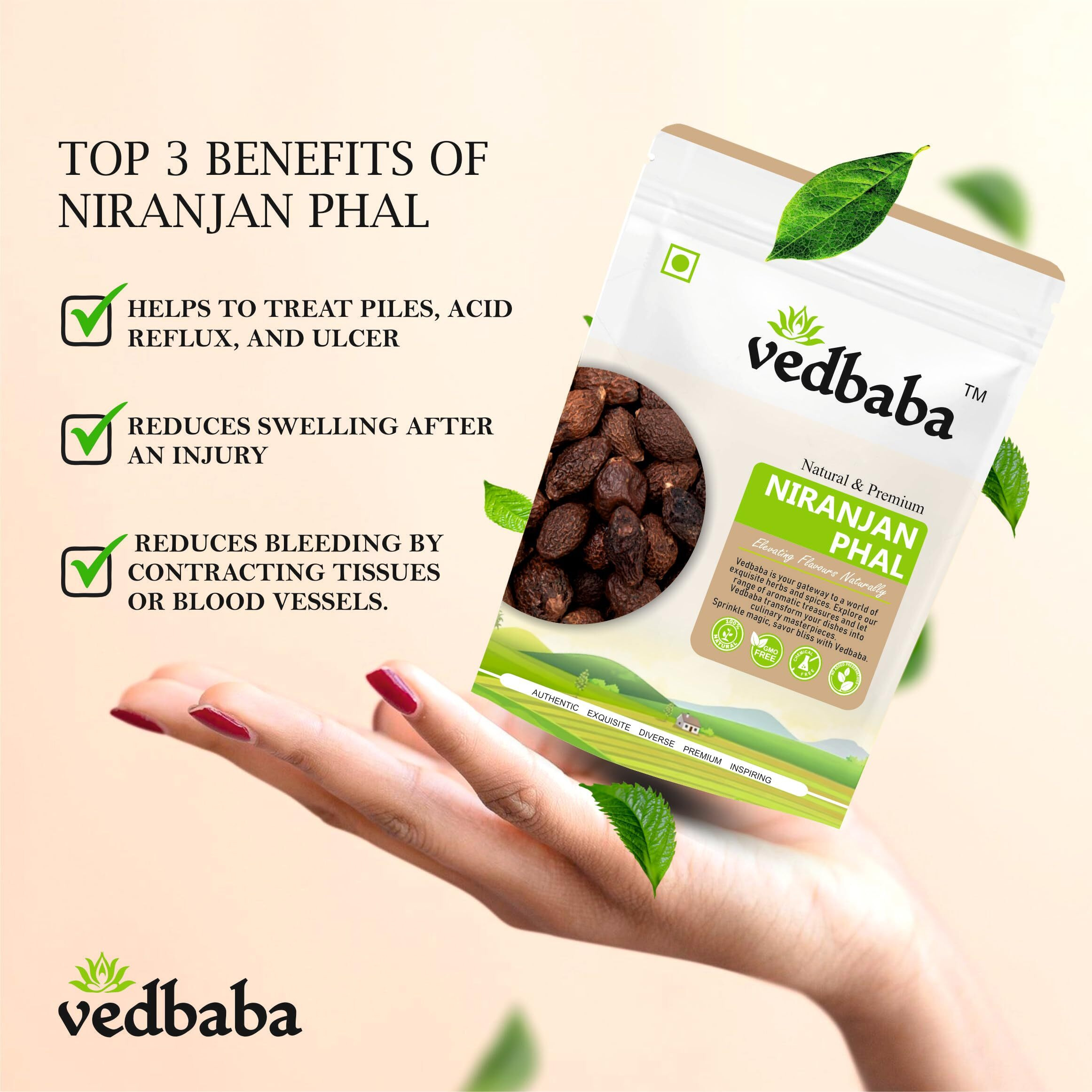 Vedbaba Niranjan Phal - 200 GM | Sterculia Lychnophora | Malva Nuts