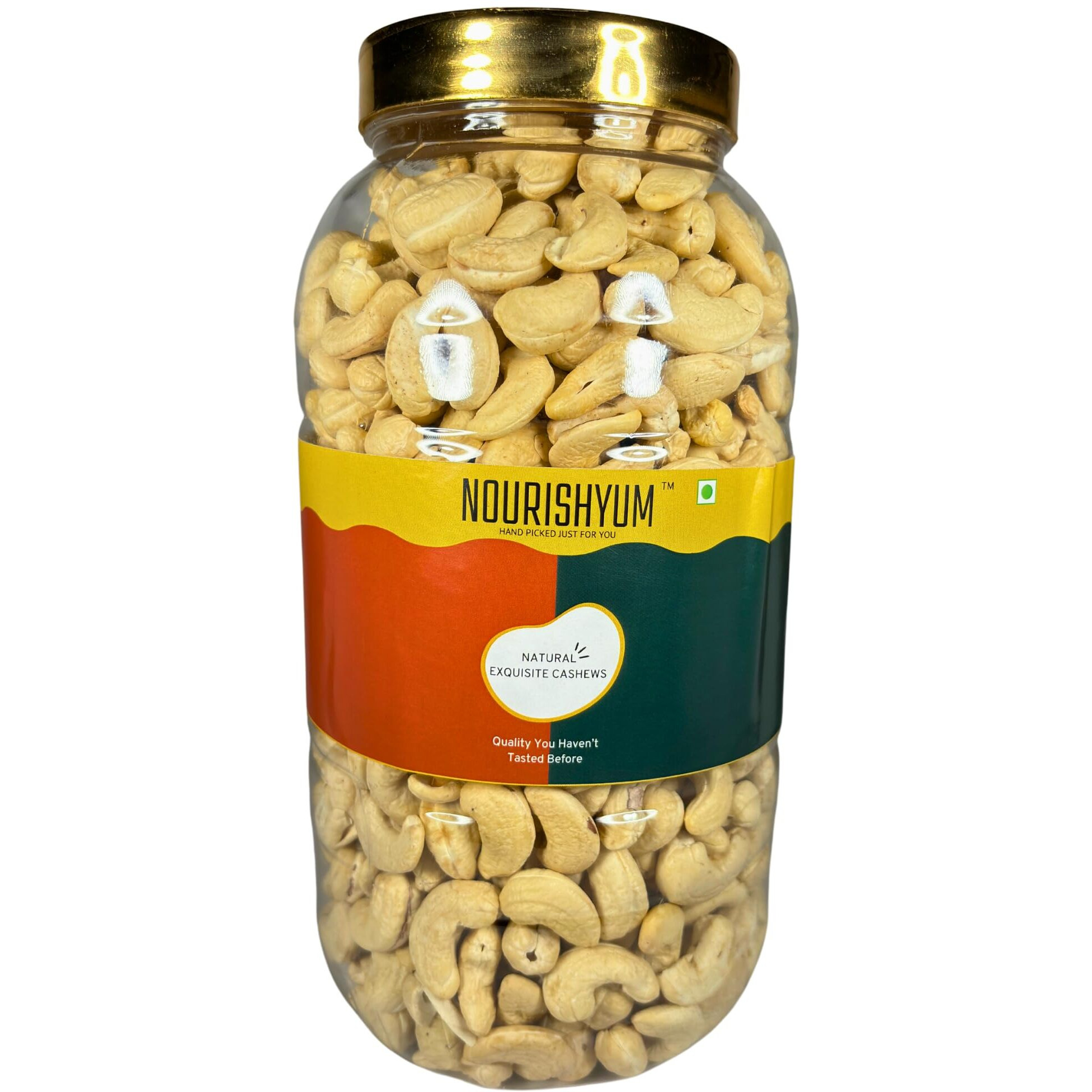 Nourishyum Premium WW320 (Grade A++) Cashews 1kg With Reusable Jar | Whole Kaaju | 100% Natural King Size Kaju | Nuts & Dry Fruits | Healthy Snacks | Dry Fruit Gift Pack