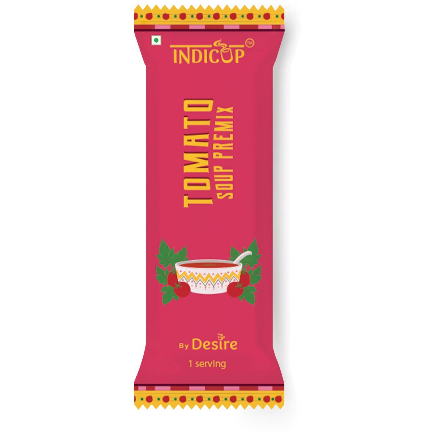 INDICUP Tomato Soup Packet | Ready to Eat Instant Soup Premix | Soup in Fresh Just Add Hot Water & Enjoy | 50 Sachets
