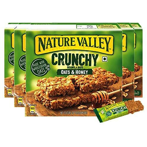 Nature Valley Crunchy Oats and Honey Pack of 5 Pouch, 5 X 210 Gm