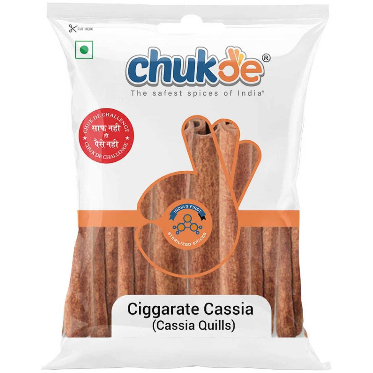 Chukde Dalchini Shrilankan, Cinnamon Ciggarate Sticks Quills Whole Spices, 50g