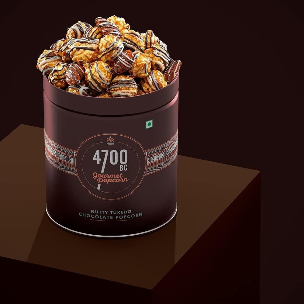 BonZeaL Birthday Gift For Kids Children Nutty Tuxedo Gourmet Chocolate Popcorn Combo Pack Gift For Daughter 150g