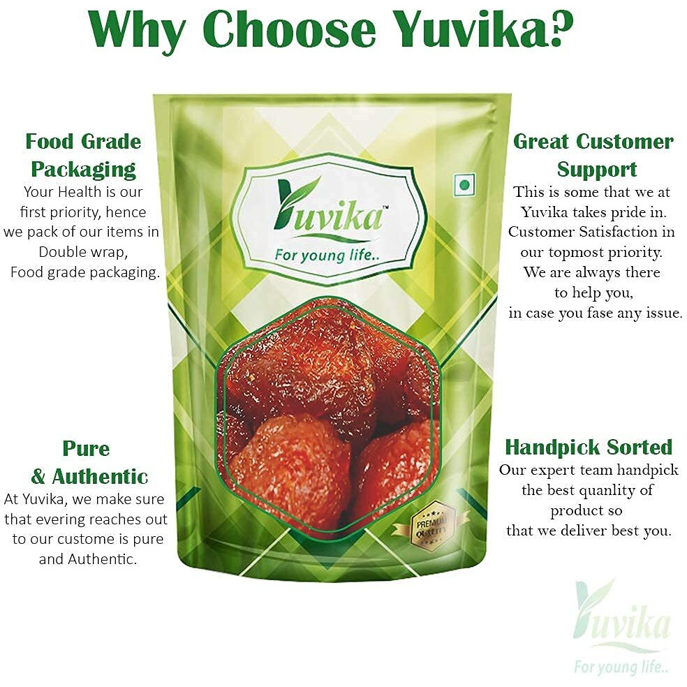 YUVIKA Aloo Bukhara Dry - Subgenus Prunus - Dried Plum (800 Grams)