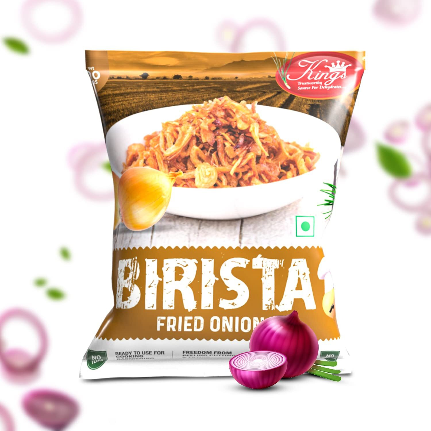 Kings Dehydrated Foods Birista Onion (400 Gm)