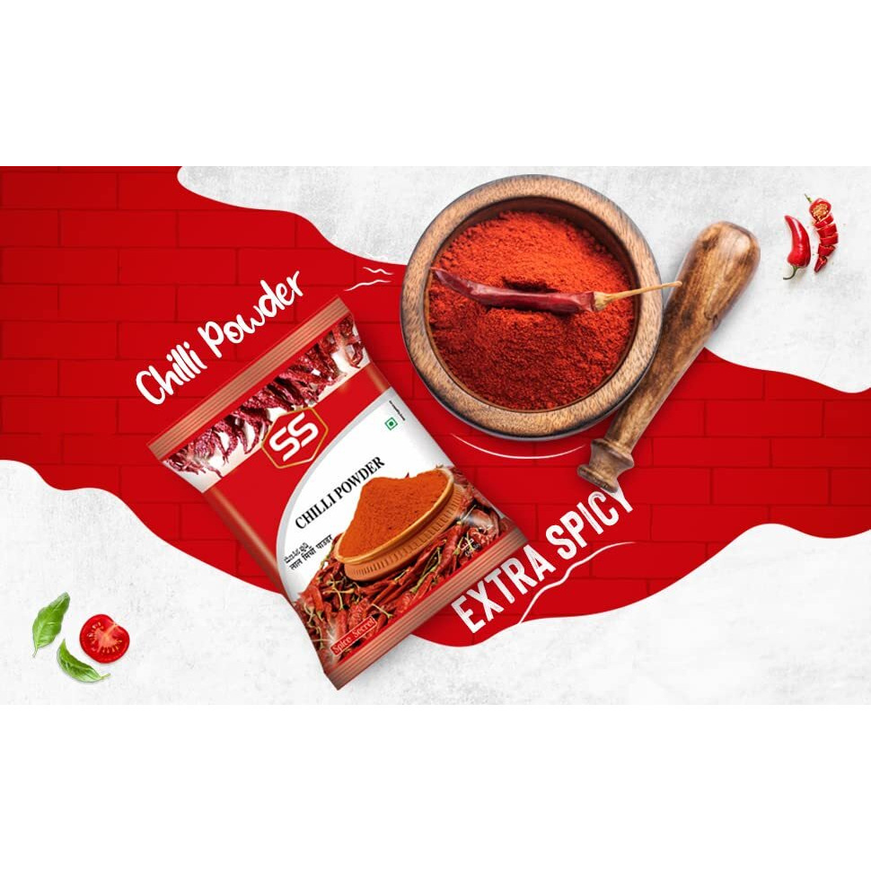 SS MASALAS Powdered Spices Combo Pack Of 3 Pure Red Chilli Powder, Turmeric Powder And Coriander Powder, 80 Grams Each