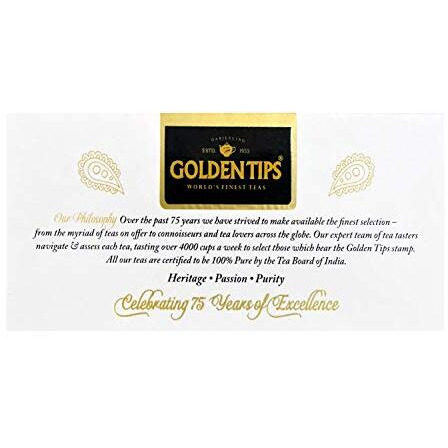Golden Tips Healthy/Natural and Organic Garden Fresh Darjeeling Green Pyramid Tea Bags (20 Bags, 40 Gram)