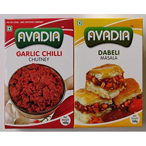 Avadia veg combo(dabeli masala, garlic chilly chutney) - 100 grm
