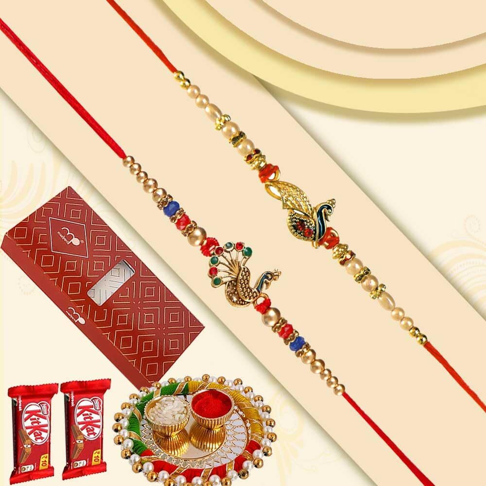 Maalpani Multicolour Rakshabandhan Rakhi Chocolate Hamper for Brother Sister
