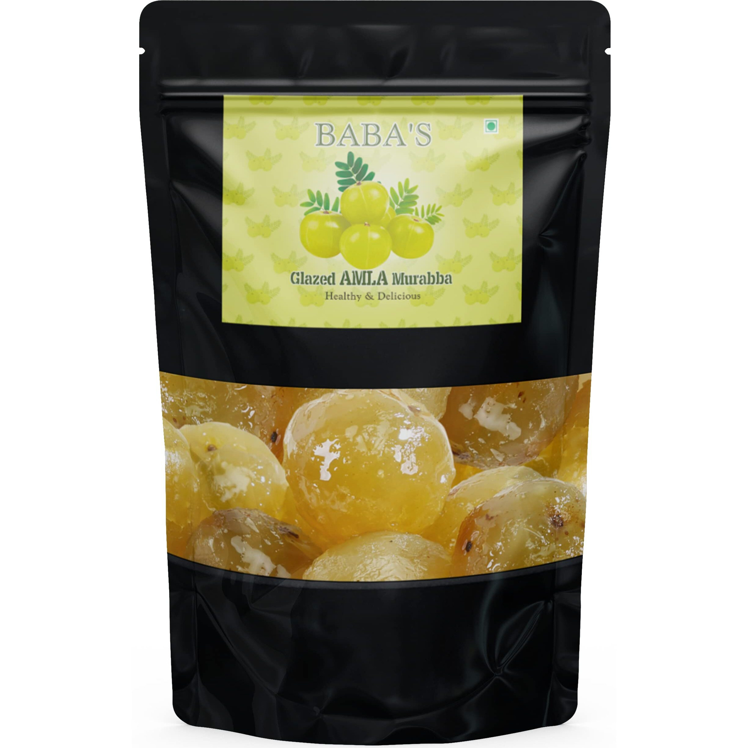 Organic Amla Murabba of Chakaiya Amlas Without Syrup | Awla ka Murabba | All Natural Sweet Amla & Organic Murabba by The Berry People | Pack of 1 | 300 Grams x 2