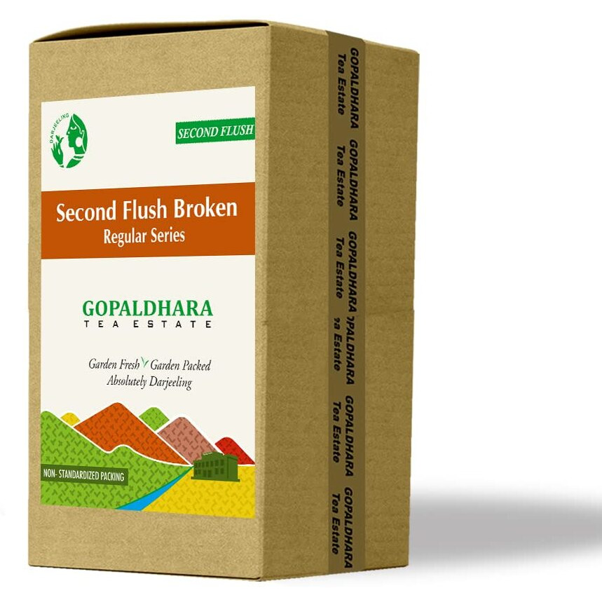 Gopaldhara Darjeeling Tea Second Flush Broken 800gm Value Pack - From The Gopaldhara Tea Estate Highest Elevation 7000 Feet