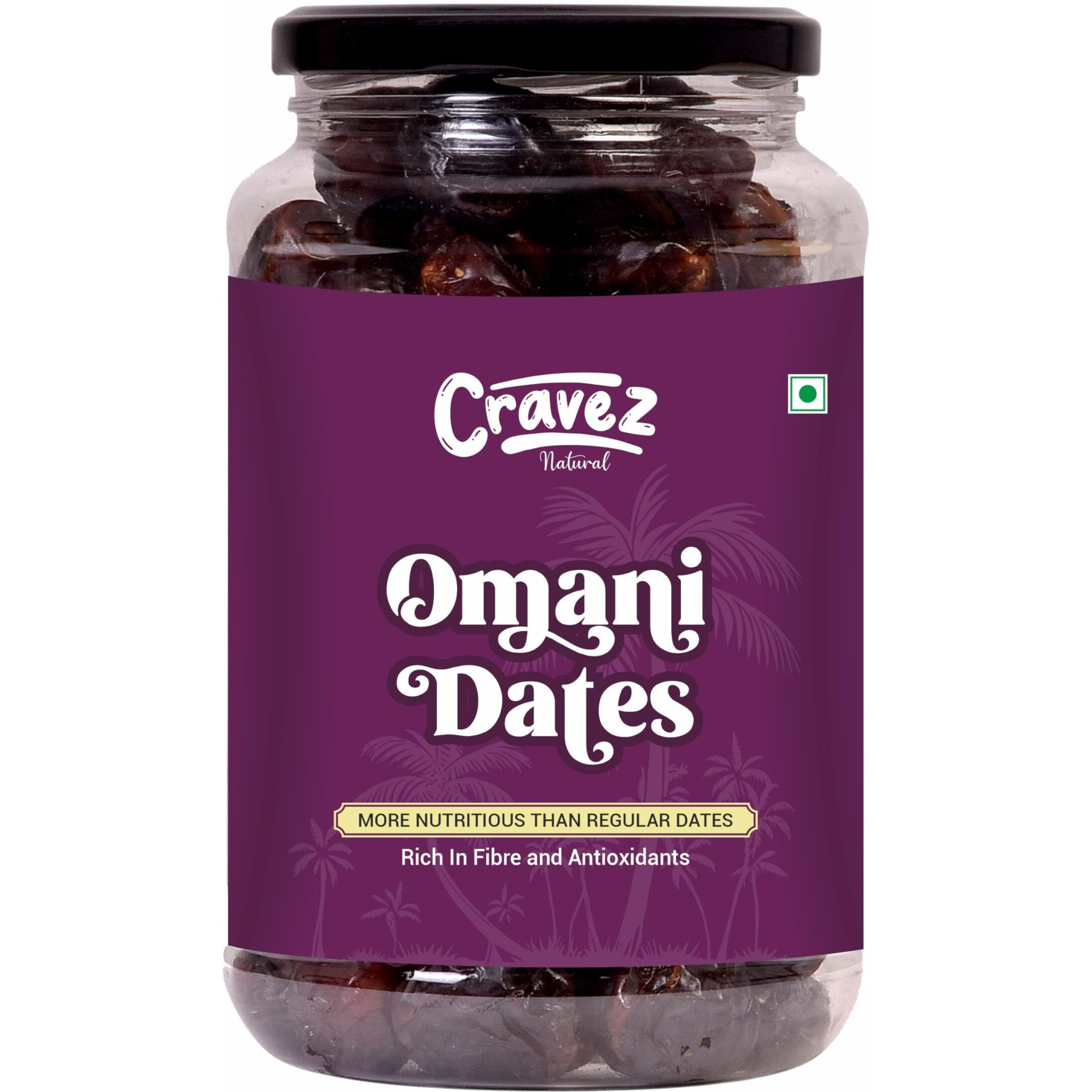 Cravez Premium Omani Dates 1000 GM | Khajoor or Khajur Dry Fruit | Healthy & Nutritious Snack | Rich in Protein & Vitamins | Hygienically Packed