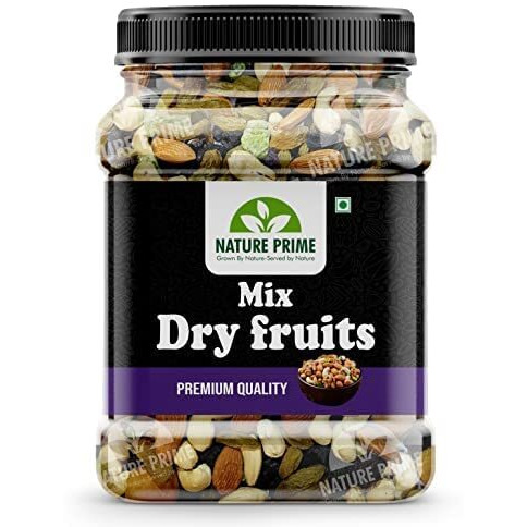Nature Prime Premium Mix Dry Fruits and Nuts with Almonds| Cashew| Kishmish | Apricot | Black Raisins | kiwi | Dry Fruits, Seeds & Nuts - 250 gm