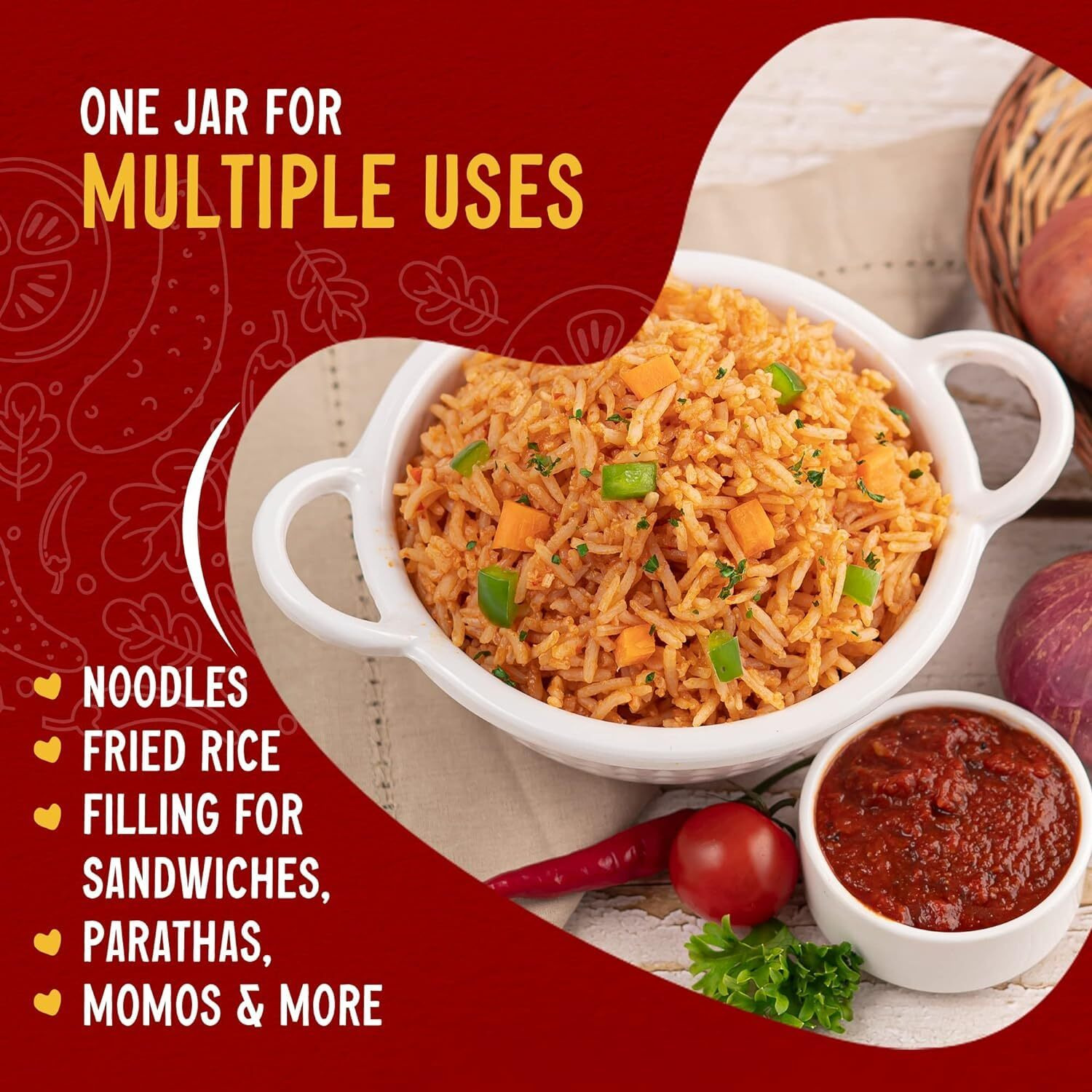 Saucy Affair Schezwan sauce | Schezwan chutney | Hot sauce | Stir Fry Sauce | Spicy Chinese Sauce Ready to Eat 180g, Regular (Set - 2)