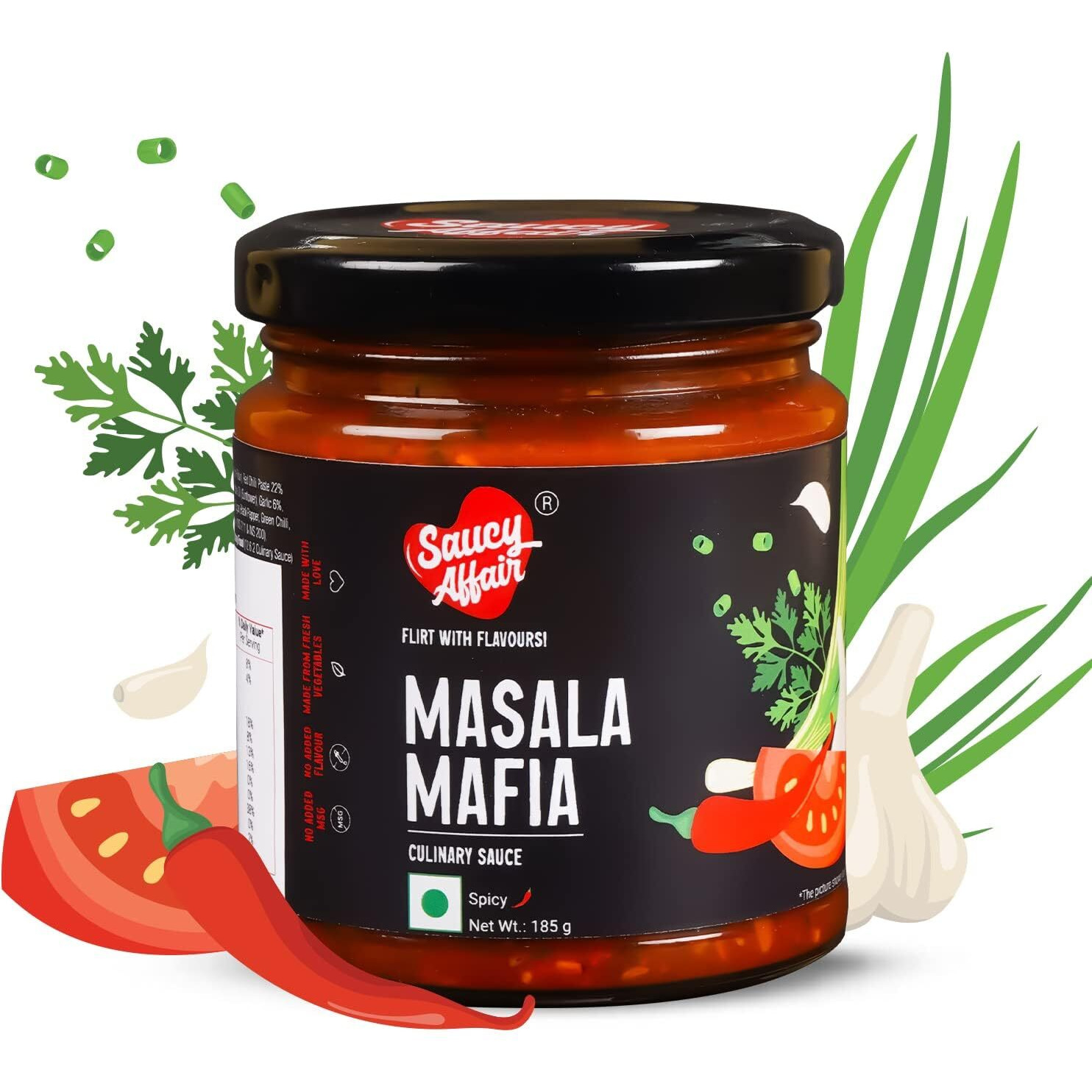 Saucy Affair Masala Mafia Sauces | Tomato chilli sauce | Red chilli sauce | Chinese sauce | Spicy sauce Ready to Eat - 180g