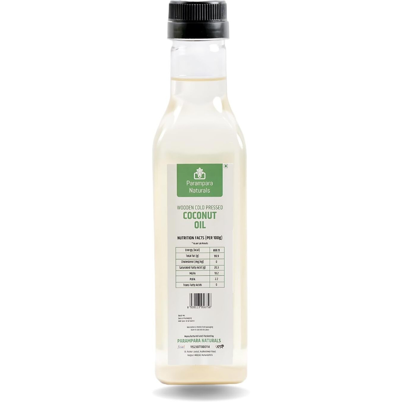 Parampara Naturals Coconut Oil Wooden Cold Pressed Virgin Coconut Oil Edible, Kohlu, Chuck Cold Press Extracted Oil for Cooking, Hair & Smooth Skin Moisturizer 500 ml