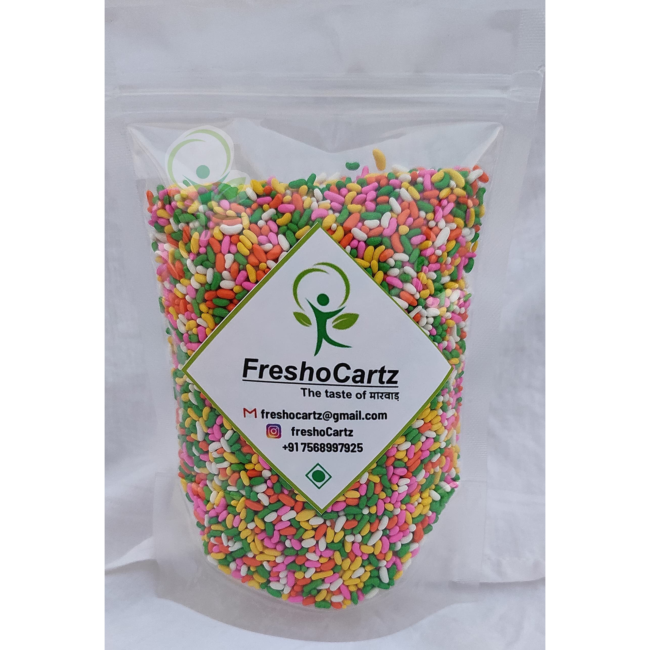 FreshoCartz Coloured Saunf | Sugar Coated Fennel Seeds | Mouth Freshner (Mukhwas) (900)