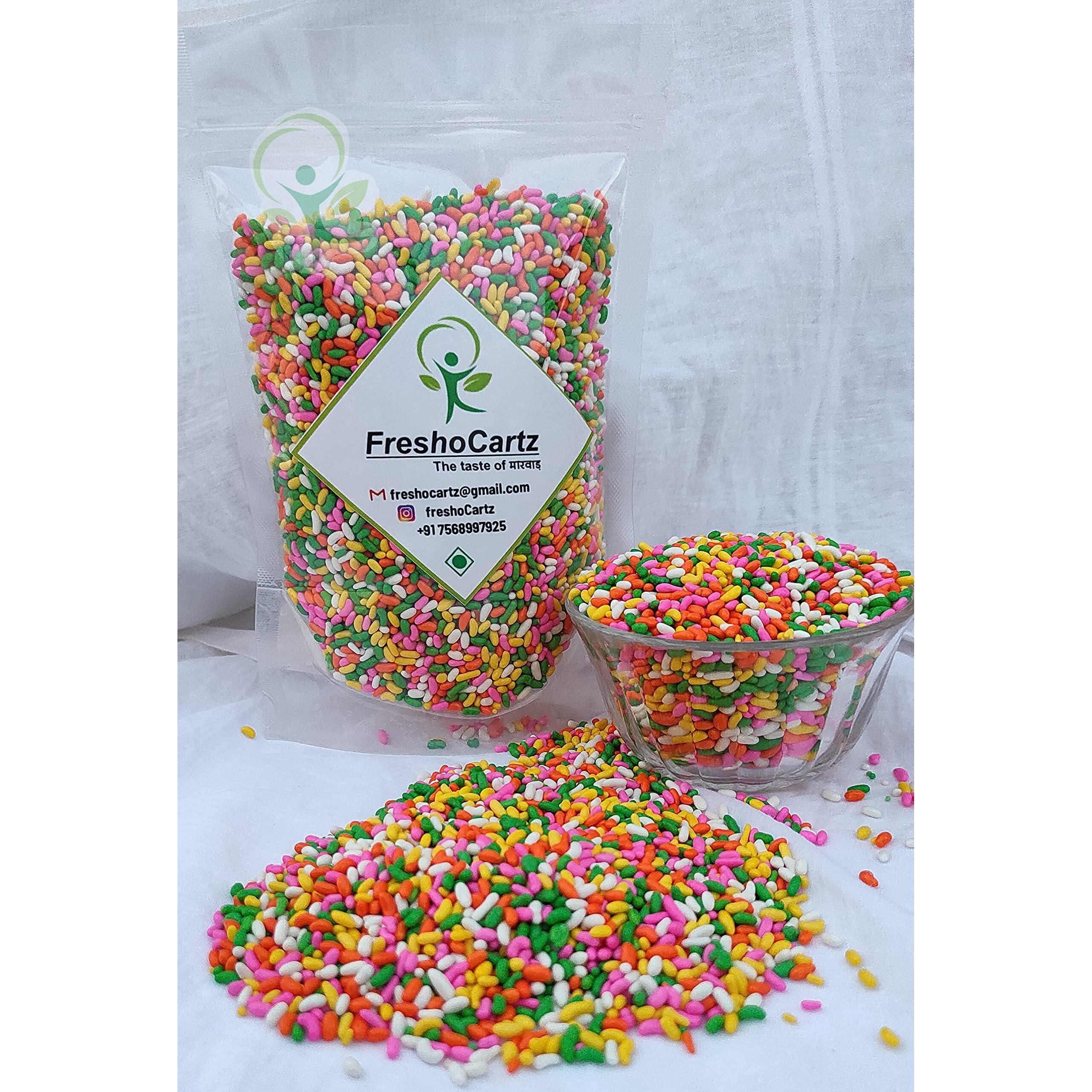 FreshoCartz Coloured Saunf | Sugar Coated Fennel Seeds | Mouth Freshner (Mukhwas) (900)