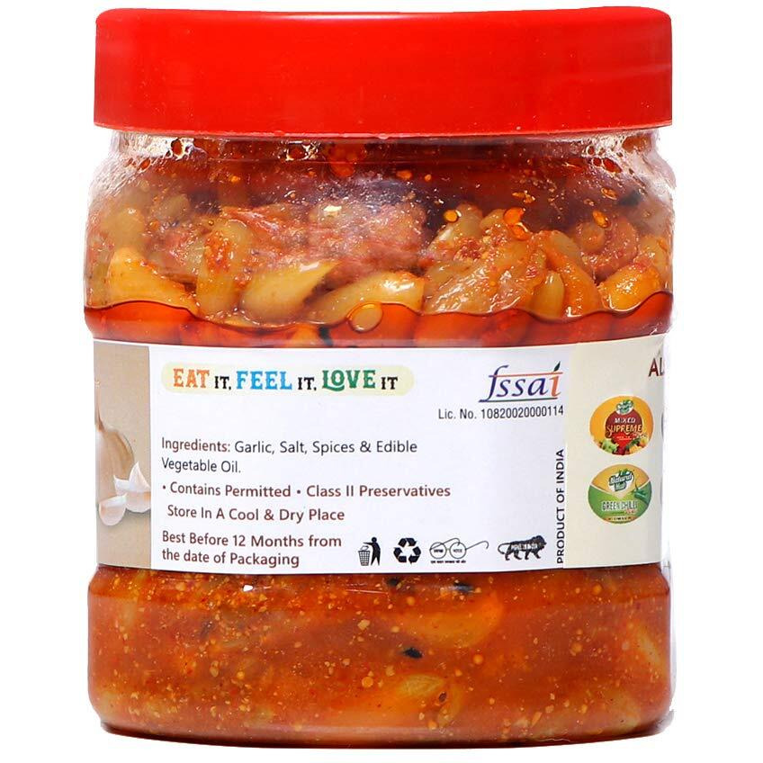 Natural Hub Homemade Garlic Pickle,(Garlic, 500 gm)