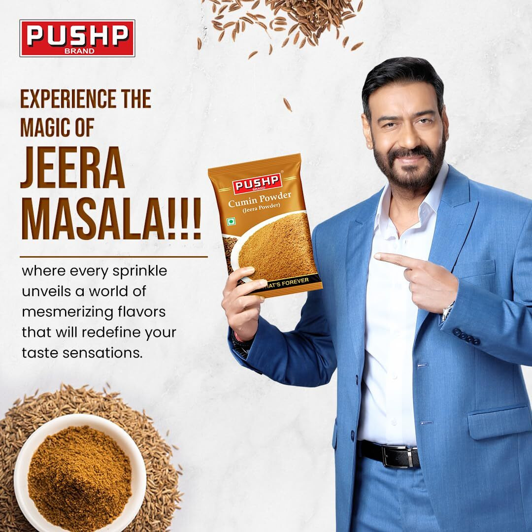 Pushp Brand Cumin/Jeera Powder Pouch (500g) (Pack of 5)