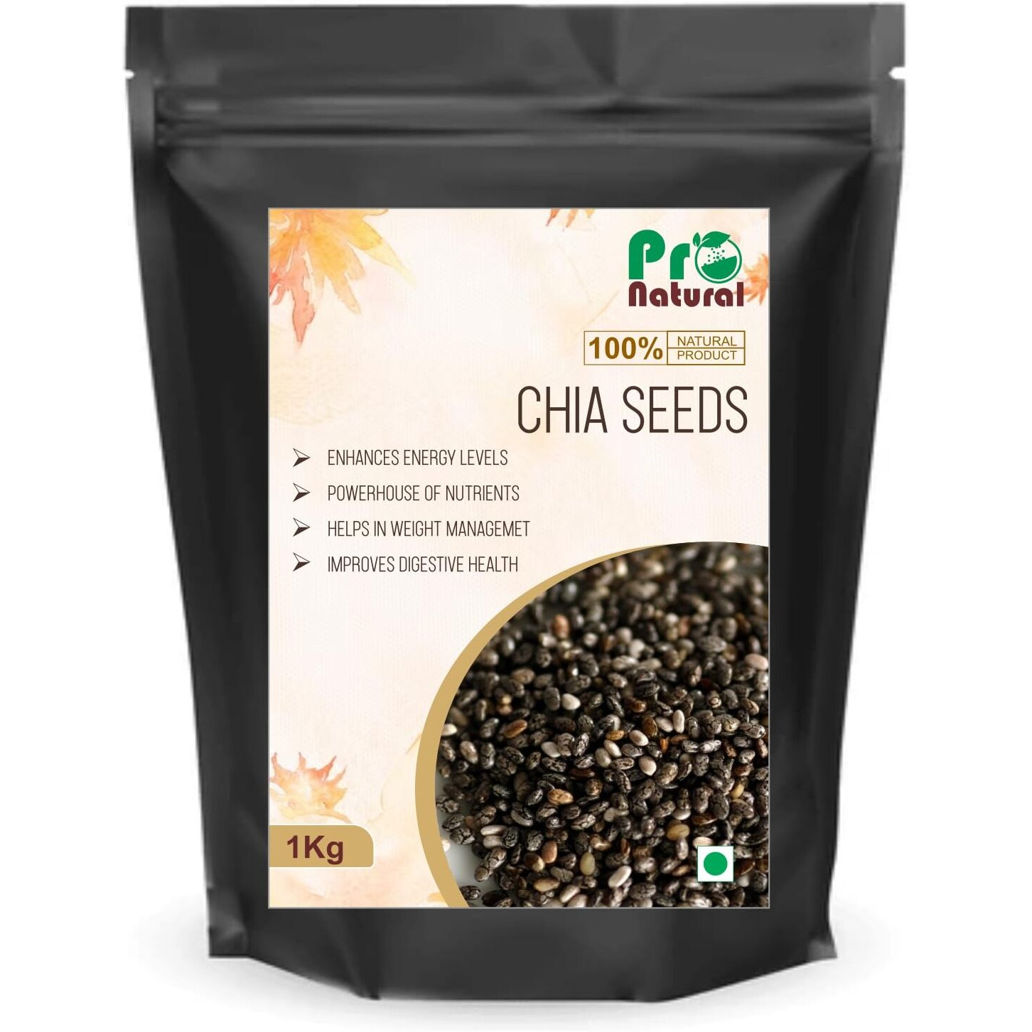 Pronatural Raw Chia Seeds, 1kg