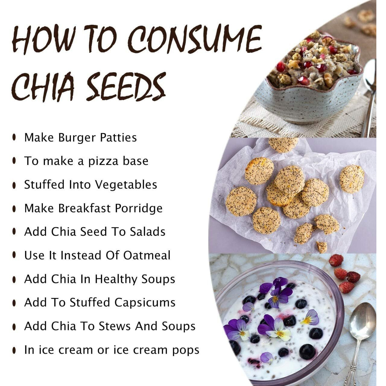 Pronatural Raw Chia Seeds, 1kg