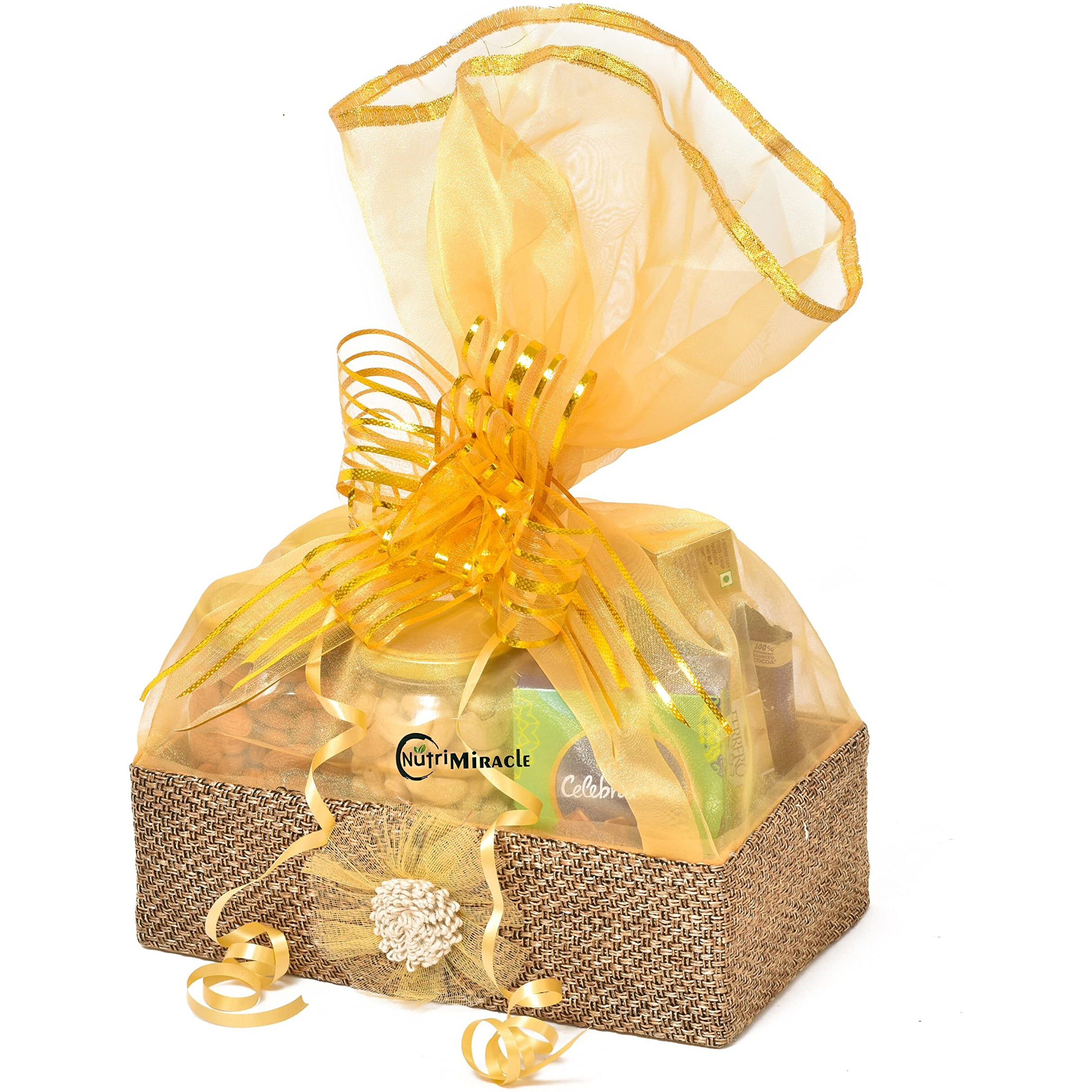 NUTRI MIRACLE Rakhi Hamper With Chocolates | Dry Fruit Gift Hamper | Rakhi Gift Set | Rakshabandhan Gift Hamper For Sister | Rakhi Gifts For Kids | Rakhi Gift For Brother Dry Fruits