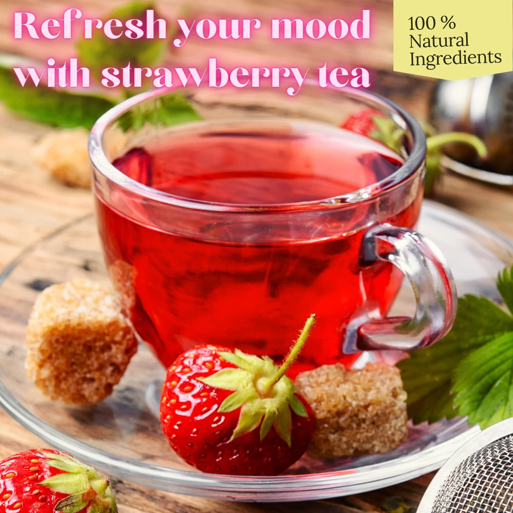 Zyanna Premium Tea (Strawberry Tea, 100 gm)