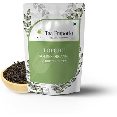 Surajmukhi Tea Lopchu Golden Orange Pekoe Black Tea - 100g |100% Natural & Pure Tea | Rich in anti-oxidants | Improves Heart Health, Stress Reduction Black Tea