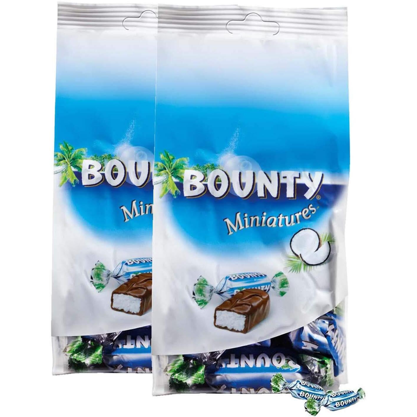 Bounty, Miniature Chocolate Pouch 2 X g, Coconut, 220 gram