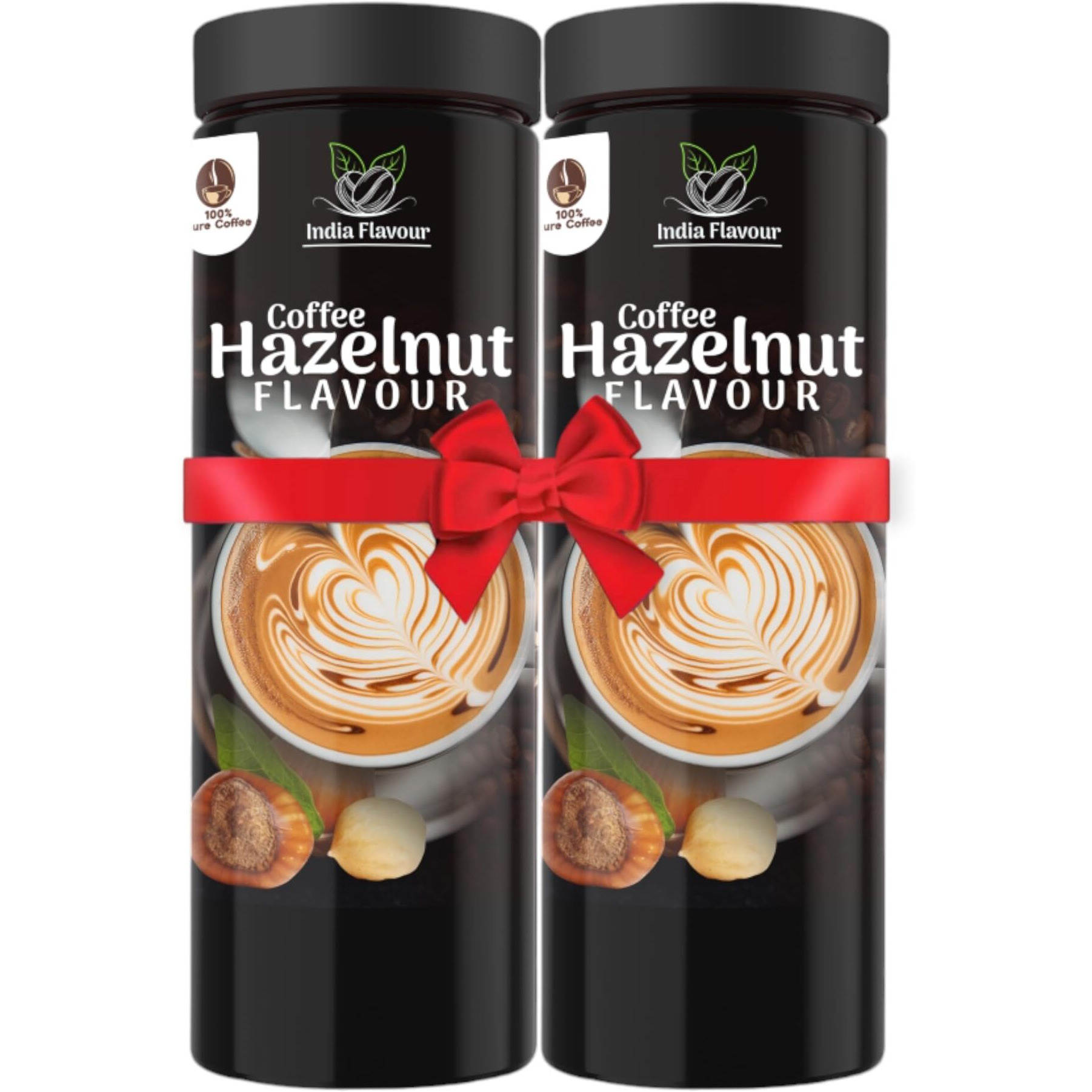 India Flavor Hazelnut Coffee | Rich Instant Coffee Powder, No Chicory | 200 gm coffee, 100 Servings