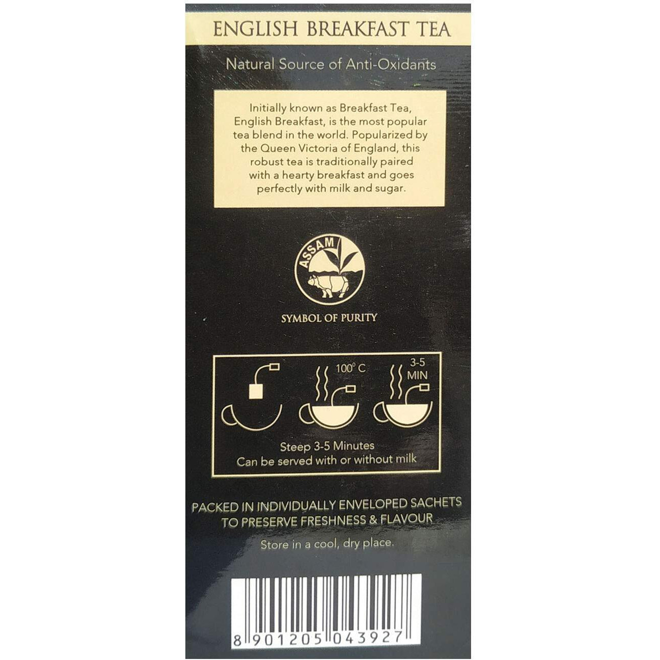 Golden Tips Classic Blend English Breakfast Tea Bags | 20 Tea Bags | 40 Grams