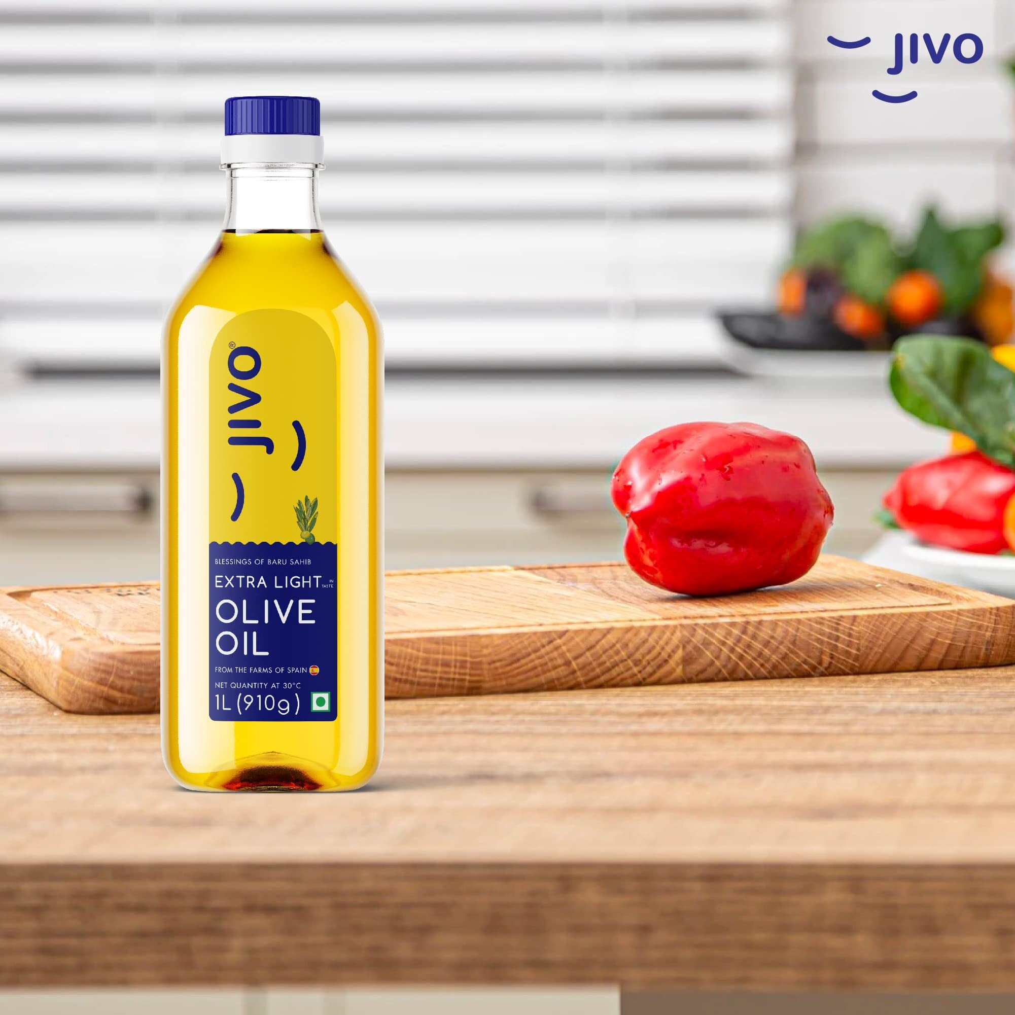 Jivo Canola Cold Press Edible Oil 5 Litre with Jivo Extra Light Olive Oil 1 Litre | Healthy Cooking Oil for Daily Use | Ideal for Roasting, Frying, Baking All Types of Cuisines | Pack of 6 Litres