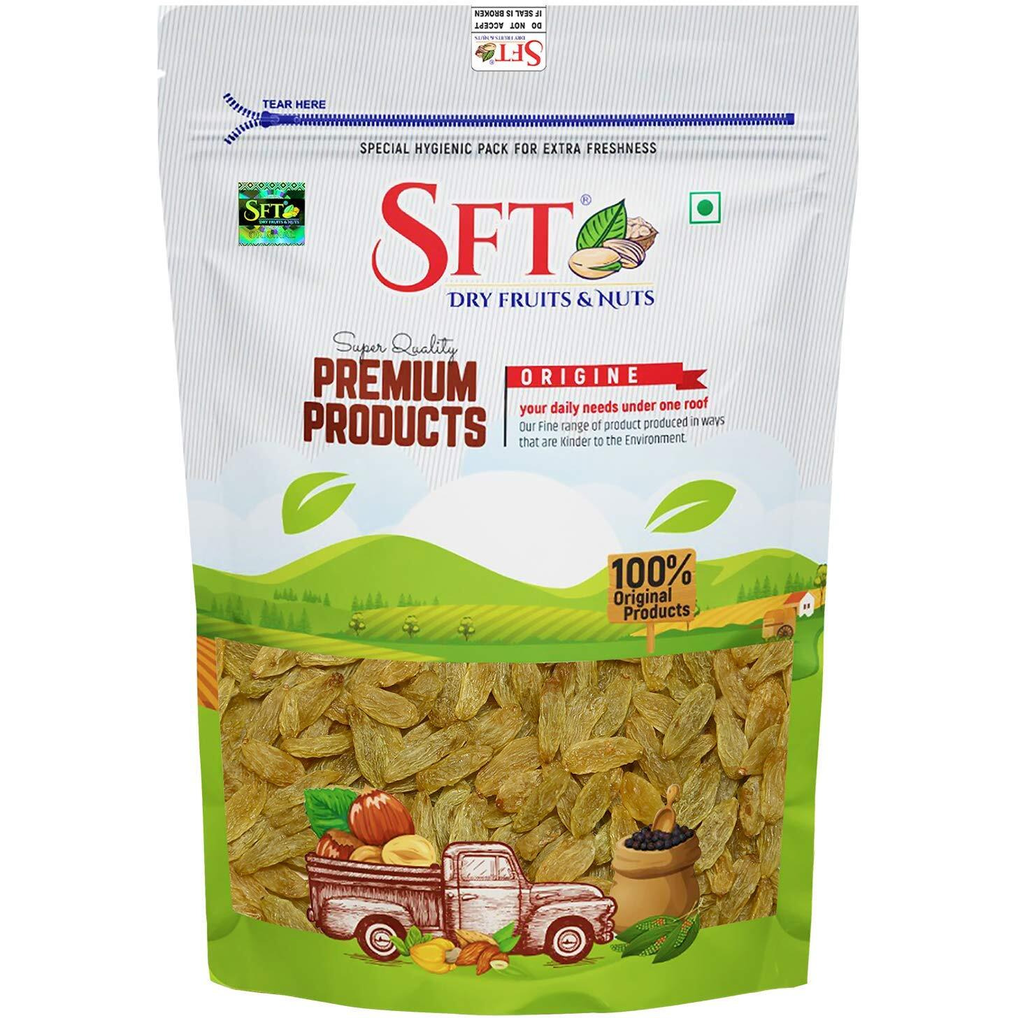 SFT Raisins (Kishmish) Seedless , Dry Grapes 200 Gm