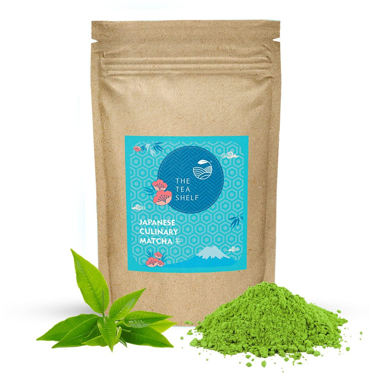 The Tea Shelf Culinary Matcha Green Tea Powder- | Japanese Organic Culinary Grade | Superfood To Incorporate In All Those Delicious Lattes, Cooking and Baking Recipes and More - 100gm