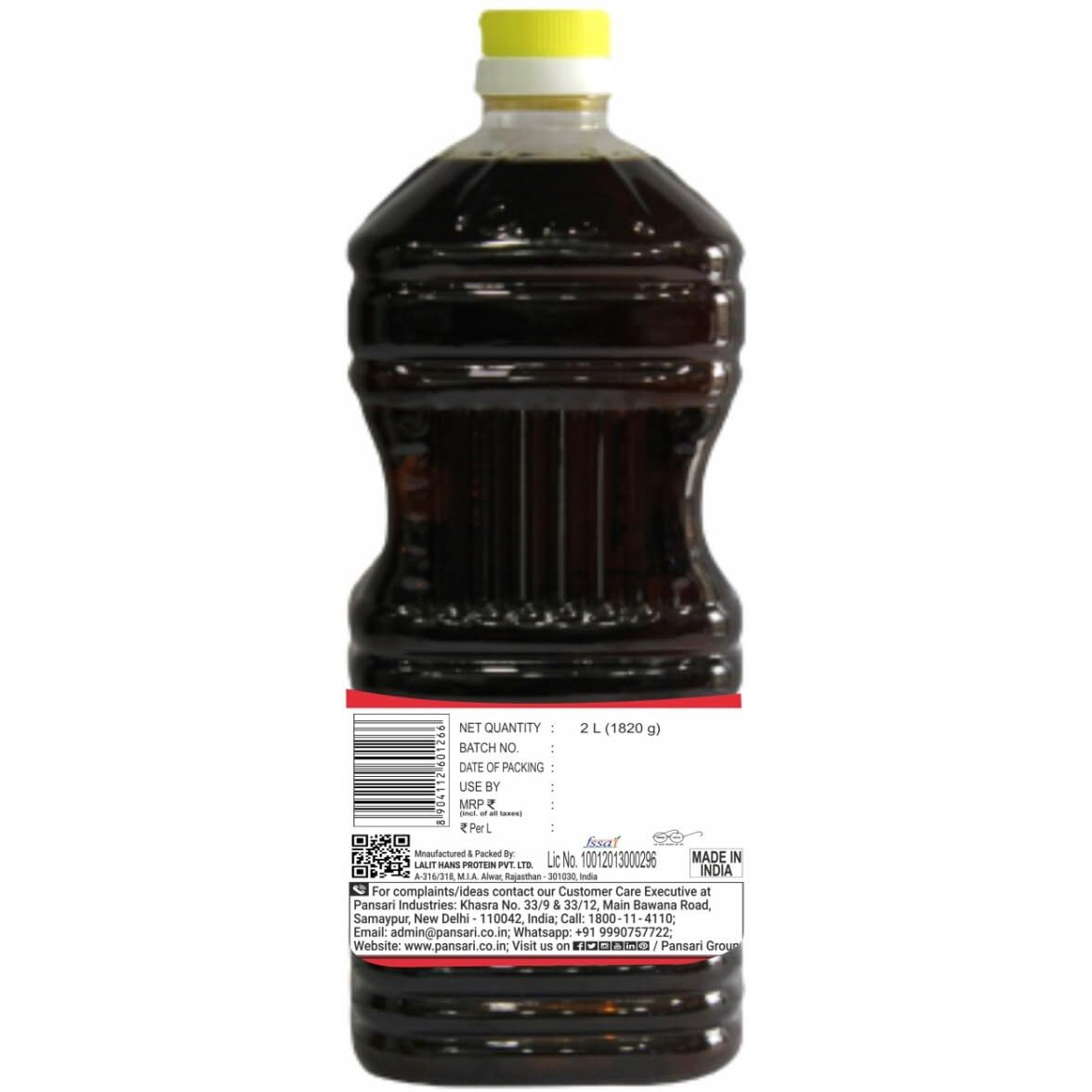 Oreal Organic Cold Pressed Mustard Oil, 2L | Healthy Cooking Oil | Goodness of Omega 3 & 6 | Perfect blend of Health, Taste & Aroma