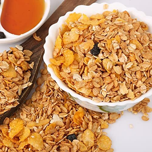 8AM Muesli Cranberry, Tasty, Nutritious and Healthy Snacks, Include Whole Grains and Seeds, 425 gm Set of 2