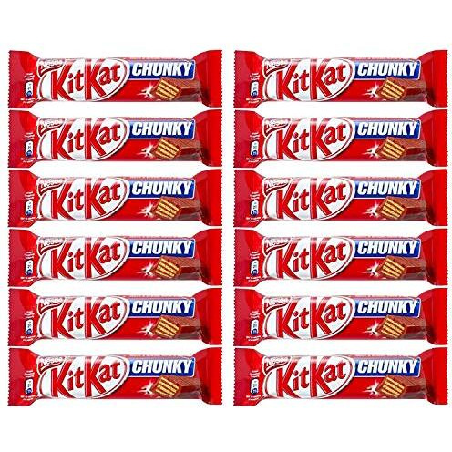 KIT KAT Chunky Milk Chocolate - 12 Pack, 12 x 40 g
