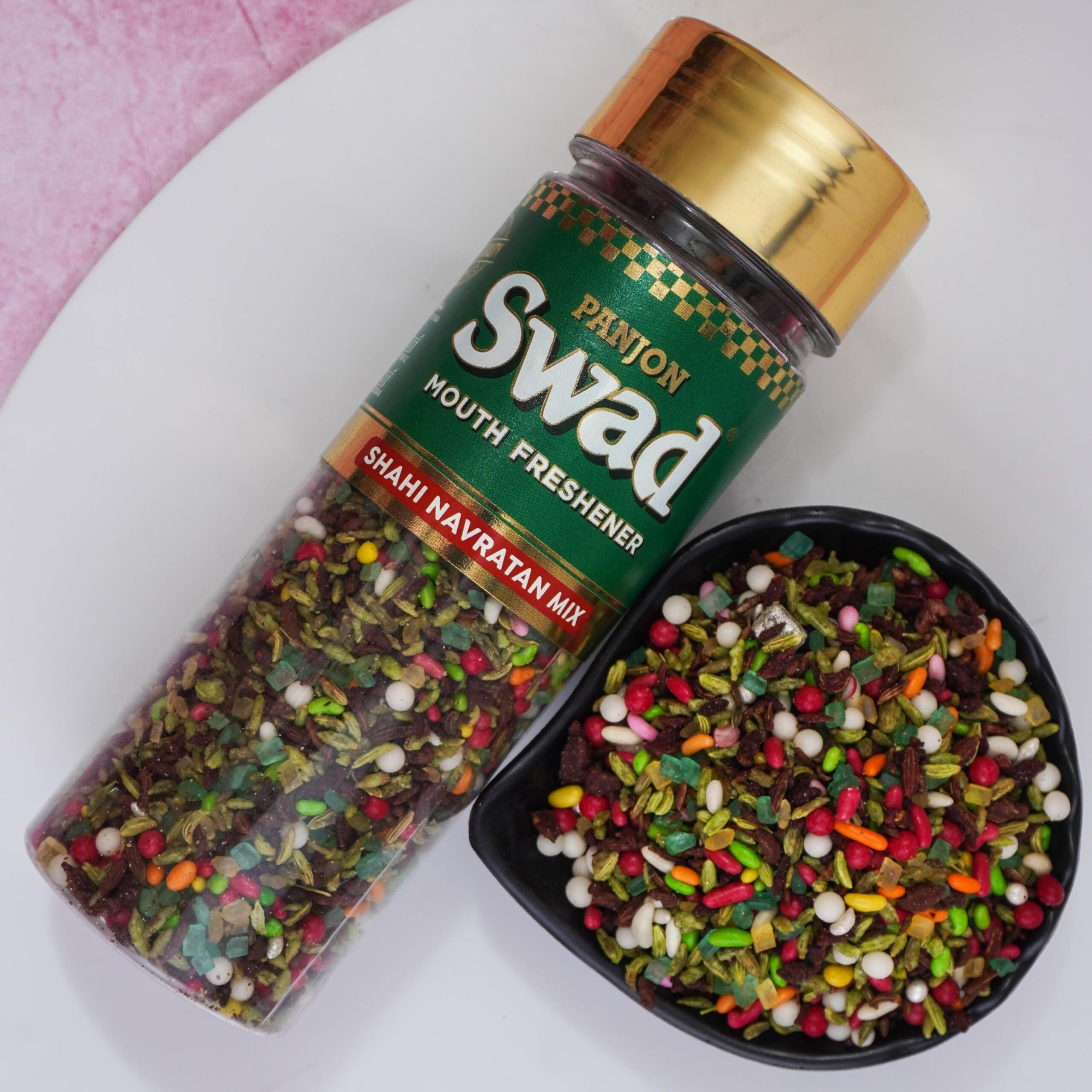 Panjon Swad Navratan Mix Mukhwas (Pack Of 3 X 140 Grams) | Digestive Mouth Freshener | Hygienically Packed Traditional Pachak | Tasty Mouthfresheners | After-Meal Snack | Dry Mukhwas.