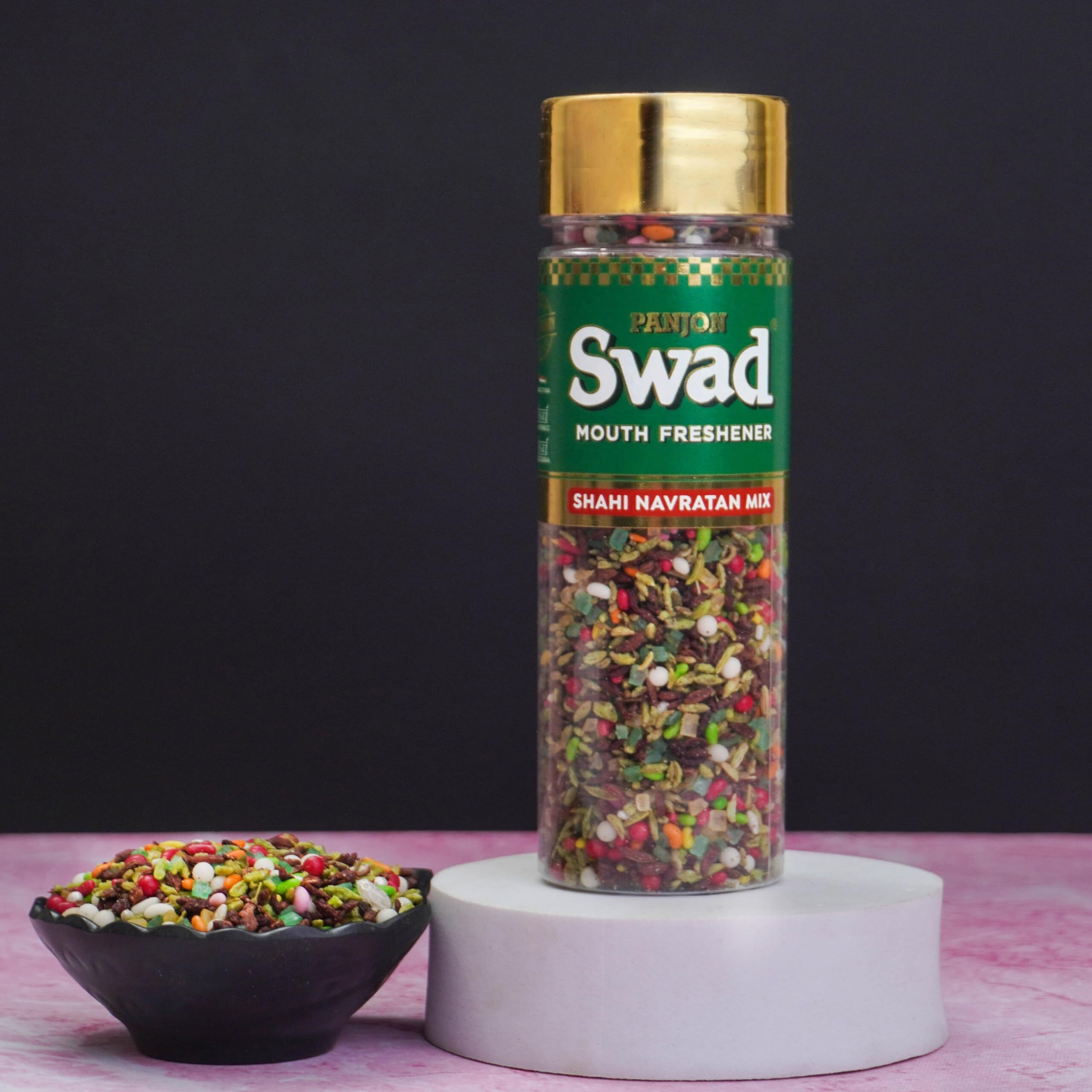 Panjon Swad Navratan Mix Mukhwas (Pack Of 3 X 140 Grams) | Digestive Mouth Freshener | Hygienically Packed Traditional Pachak | Tasty Mouthfresheners | After-Meal Snack | Dry Mukhwas.